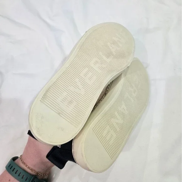 Everlane The Tread-bare Sneaker Womens 8 Natrual Canvas Dark Sapphire Argan Oil - Picture 7 of 8